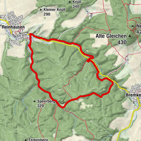 Reinhäuser Wald (Rundwanderung in der Gemeinde Gleichen durch den Reinhäuser Wald und das Wendebachtal)