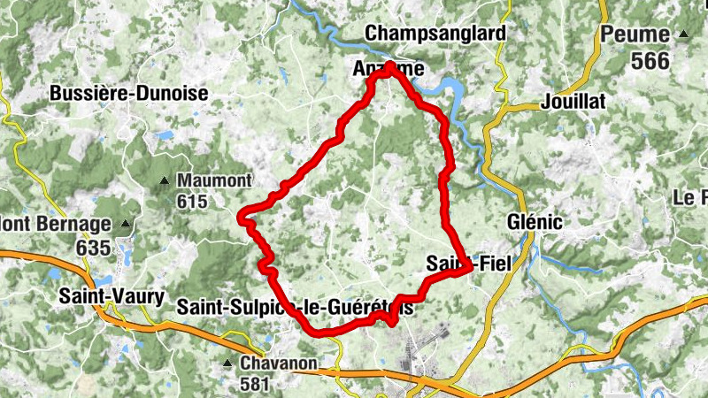 Vallée de la Creuse (boucle locale 3)
