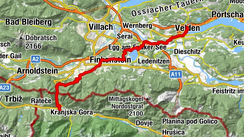 Goldtoni - Alpenbogen A169 Podkoren - Velden am Wörthersee