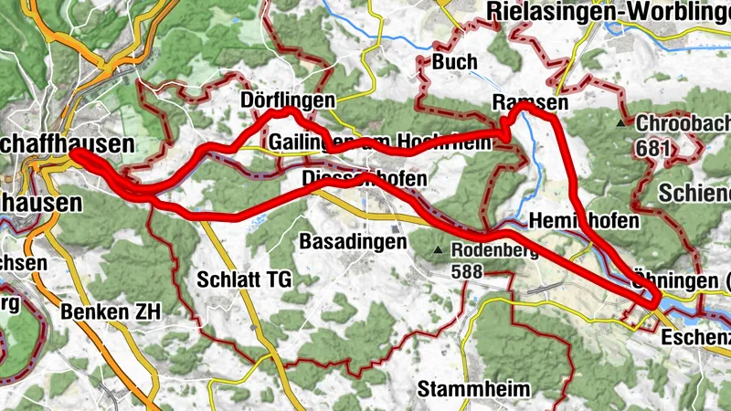 Road Bike Loop: Schaffhausen – Stein am Rhein