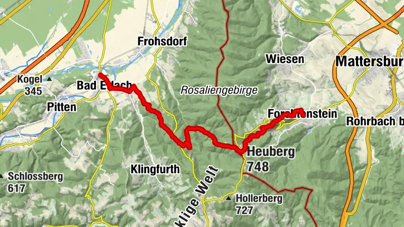 Forchtenstein - Rosalia - Bad Erlach
