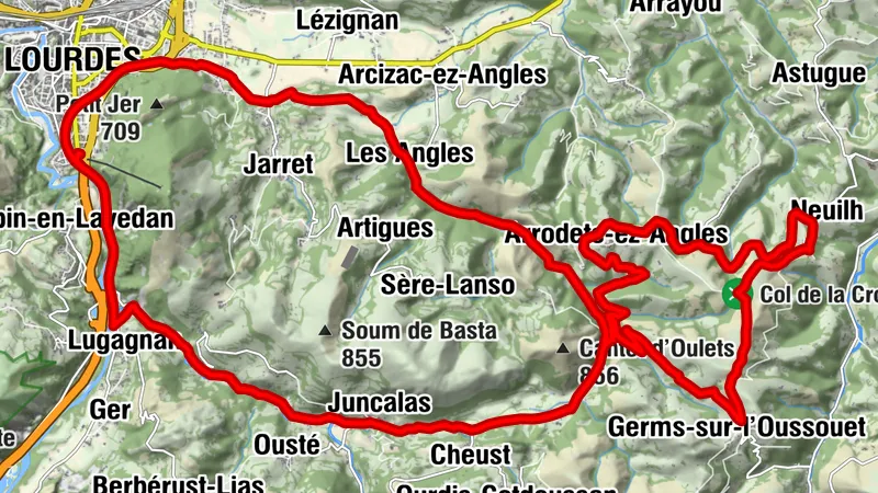 Parcours n°4 - La vallée de Castelloubon et col de la Croix Blanche