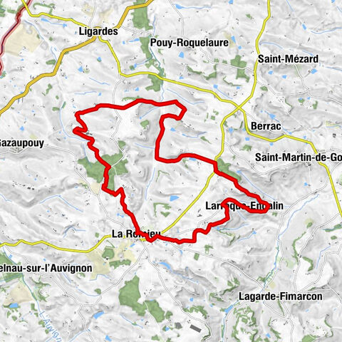 La Romieu - hills of petit Auvignon
