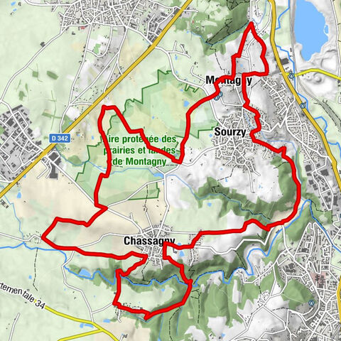MTB Route 231 - Les Landes de Montagny