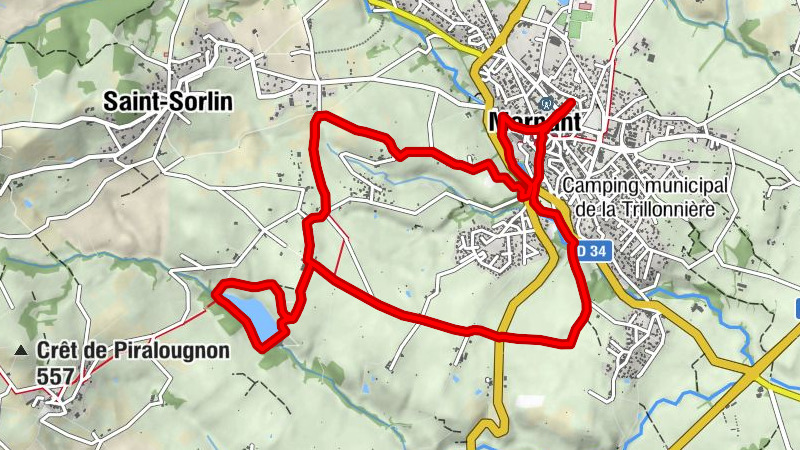 Mountain bike circuit 150 - Around the Lac de la Madone