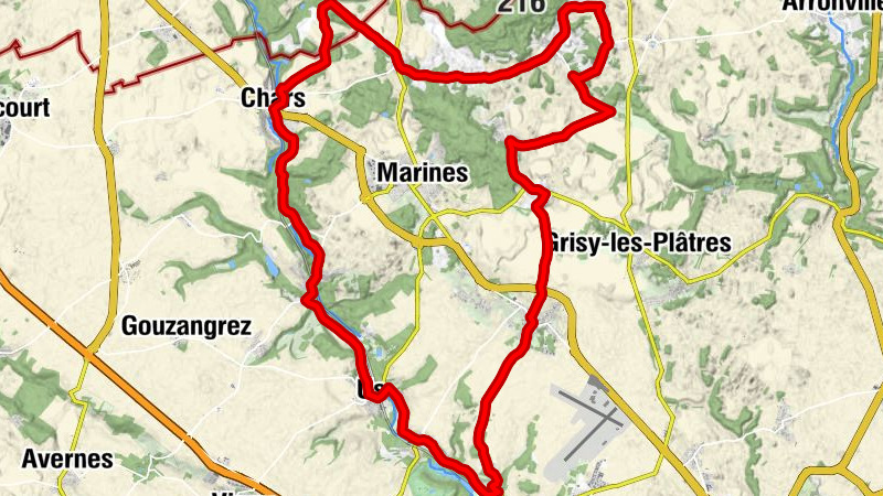 From the Viosne to the Buttes de Rosne