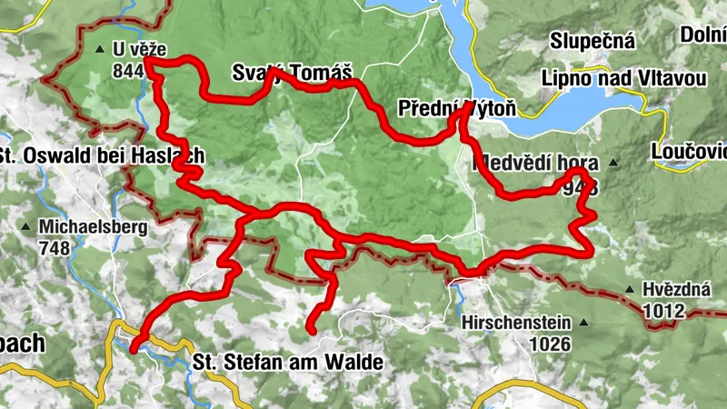 Sankt Stefan am Walde- Böhmen Runde,Weg Nr.7