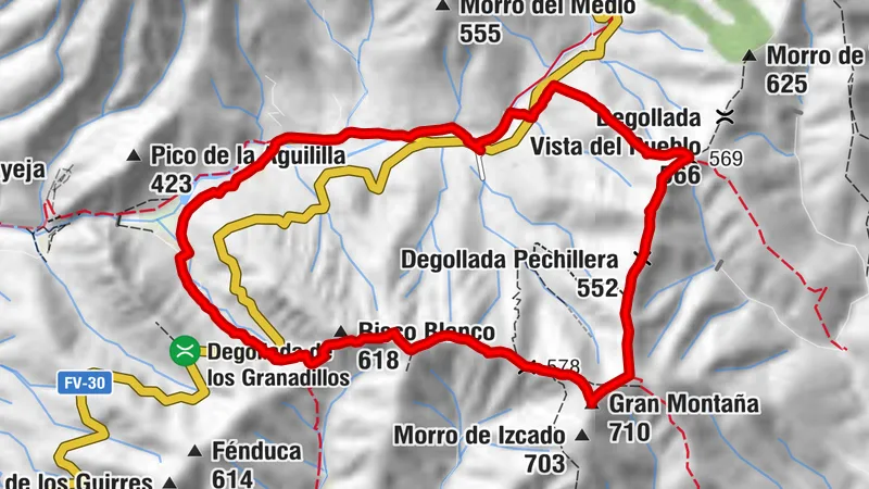 Vigo de Rios Las Palmas - circular tour of Gran  Montana