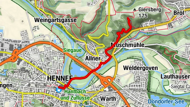 Zuweg Bahnhof Hennef (Sieg)