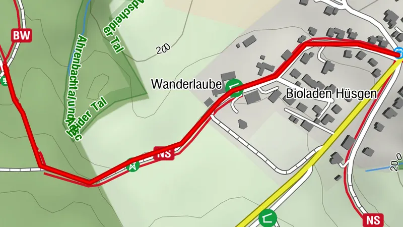 Zuweg Hennef-Süchterscheid