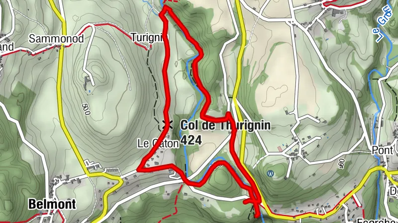 Walk along the Séran River between the Cerveyrieu Waterfall and the Thurignin Gorges