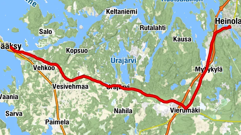 Vääksy–Heinola Connecting Route (linear route)