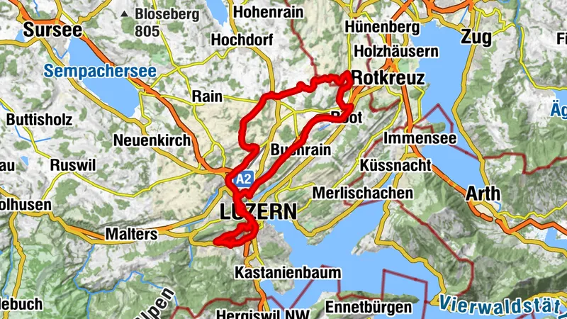 Kriena-Inwil-Eschenbach-Kriens