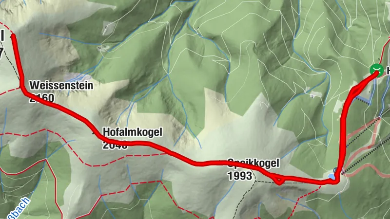 Salzstiegelhaus - Speikkogel - Hofalmkogel - Ameringkogel