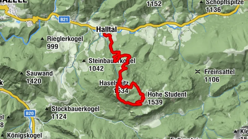 HALLTAL Greierhofweg, Haselspitz, Hohe Student, Studentalm, Teufelsgrube ret. 20260907