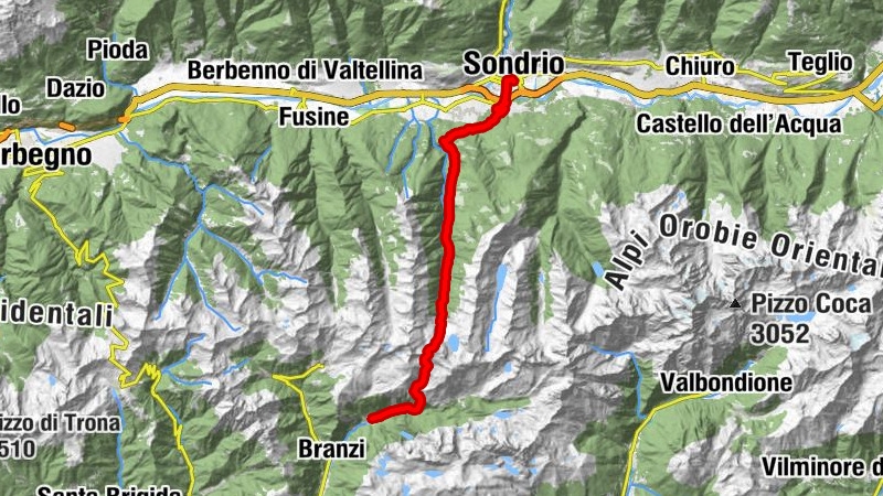 Alpenüberquerung Oberstdorf-Bergamo Tag 10: Sondrio nach Carona