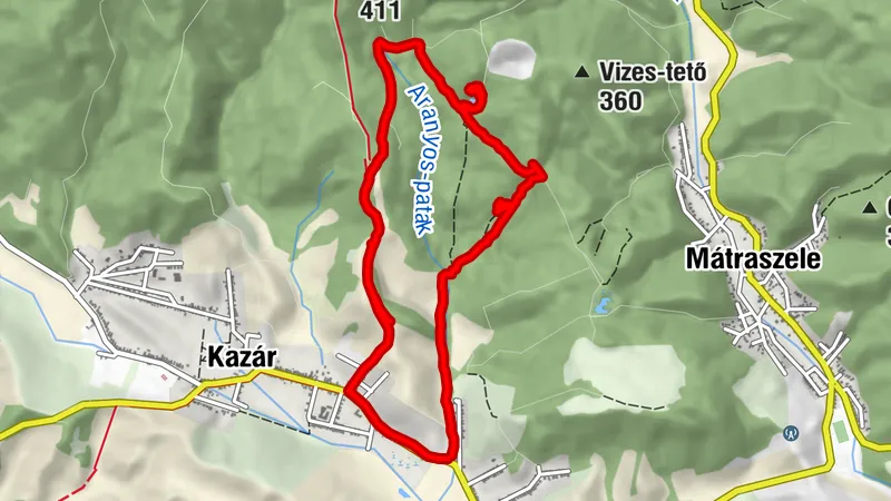 Kazár, riolittufa, tenger szem