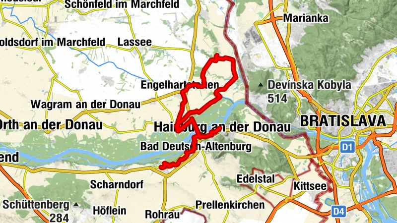 Petronell-Carnuntum - Schloss Hof - Hainburg
