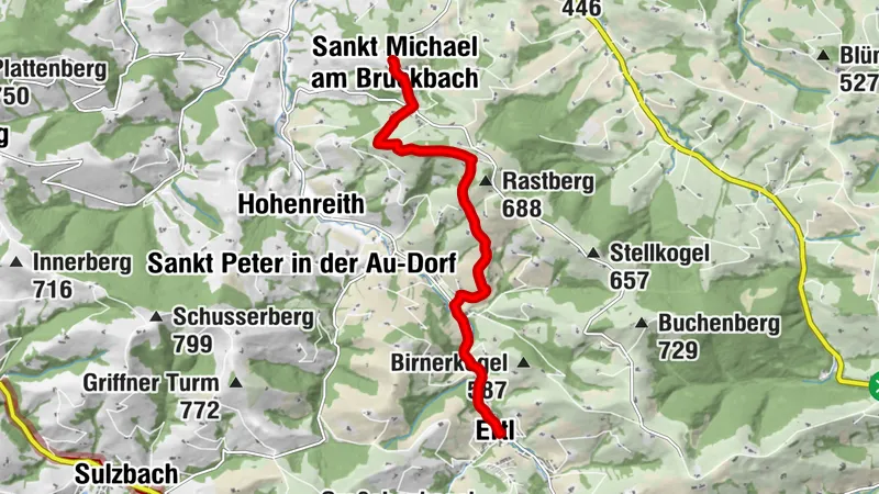 Herz des Mostviertels Rundwanderweg - Etappe 4 - St. Michael am Bruckbach - Hubertuskapelle - Ertl