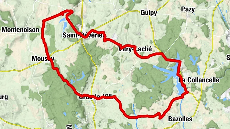 Fietsroute nr.2 vanaf camping Champagne Manoir