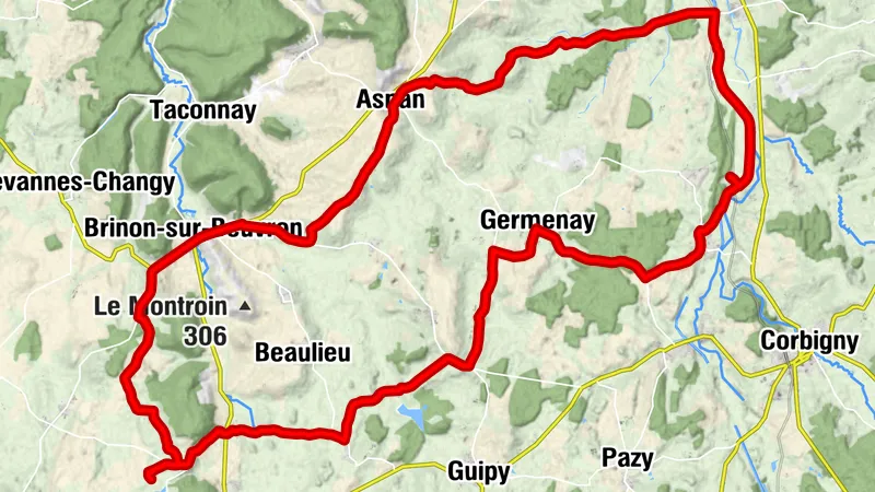 Fietsroute nr.4 vanaf camping Champagne Manoir