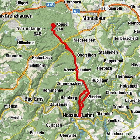 Von Nassau auf den Köppel und zurück