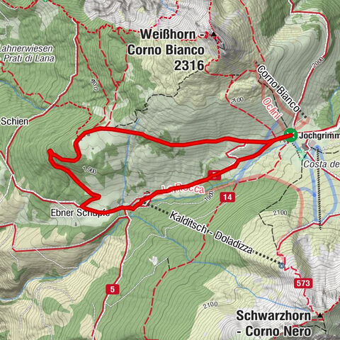 Short walk between White-and Black Horn