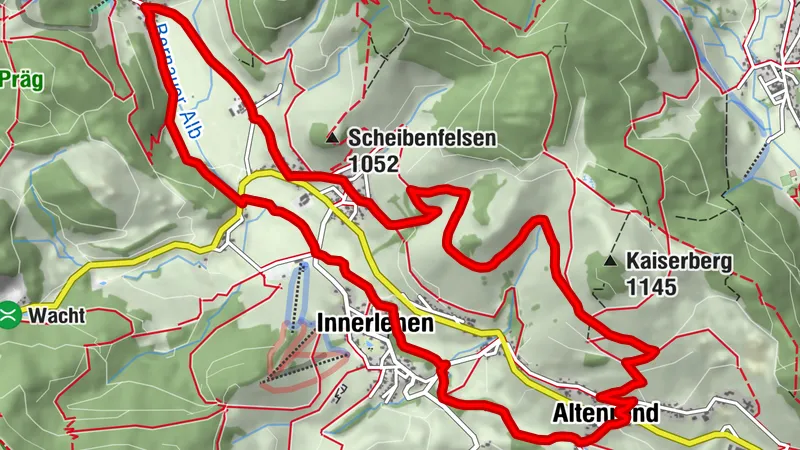 Bernau im Schwarzwald: Über die Höhen entlang der Alb