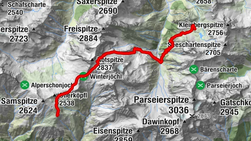 Adlerweg-Etappe 22: Memminger Hütte – Ansbacher Hütte
