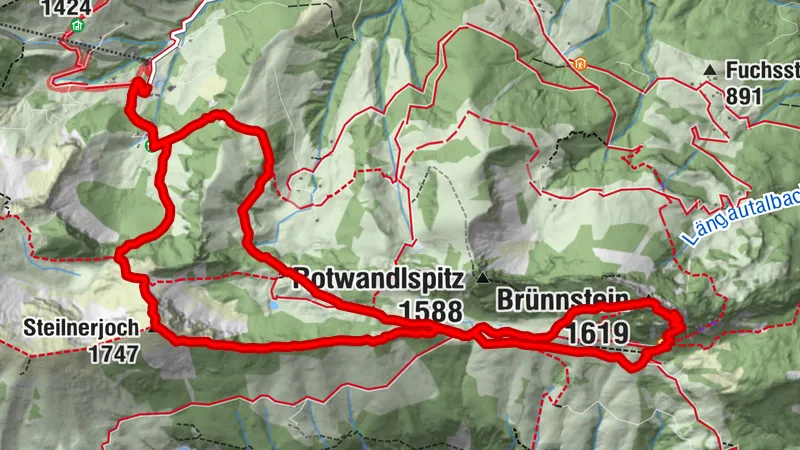 Brünnstein über Steilnerjoch und Brünnsteinhaus