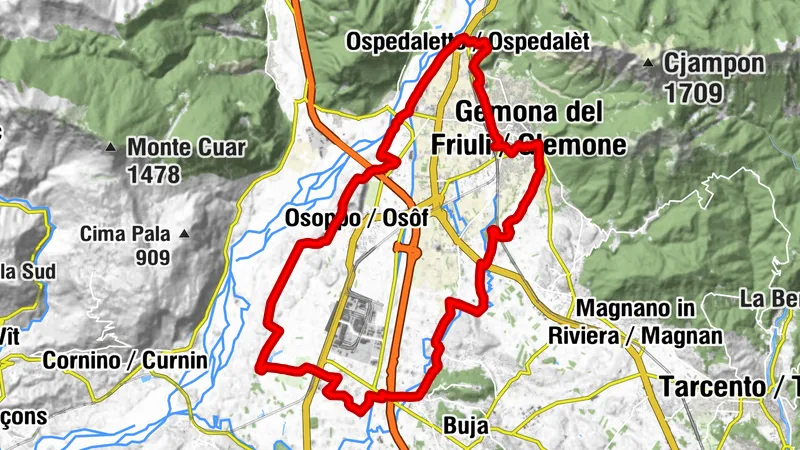 Gemona – Osoppo – Buja MTB Loop (M004)