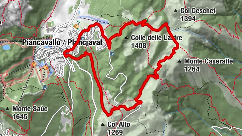 MTB Tour of the Piancavallo Alpine Pastures (M006)