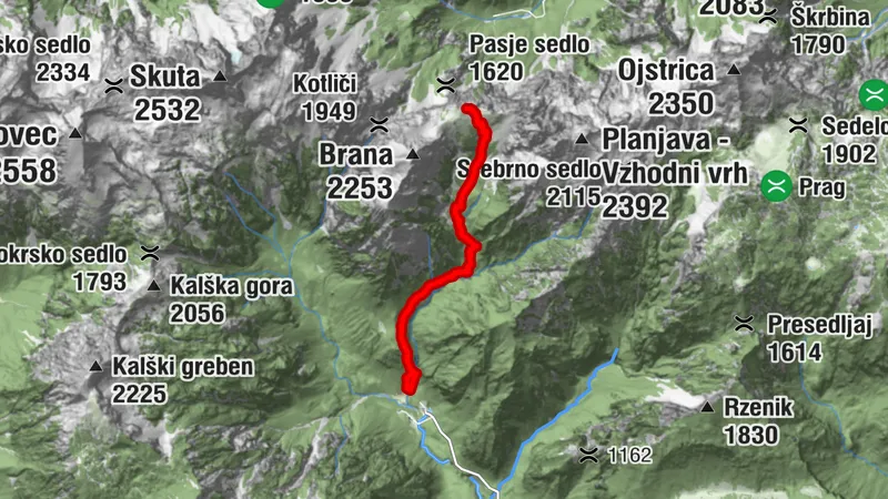 Kamniška Bistrica-Kamniško Sedlo