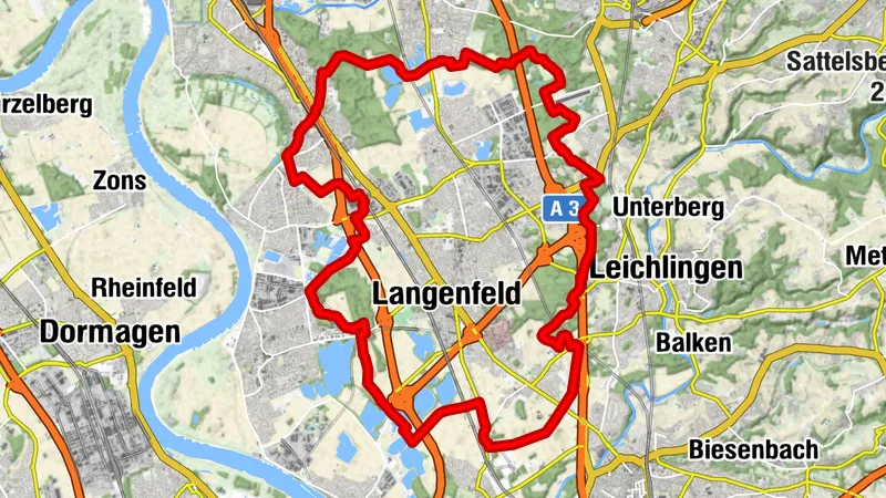 Posthorn-Wanderweg in Langenfeld