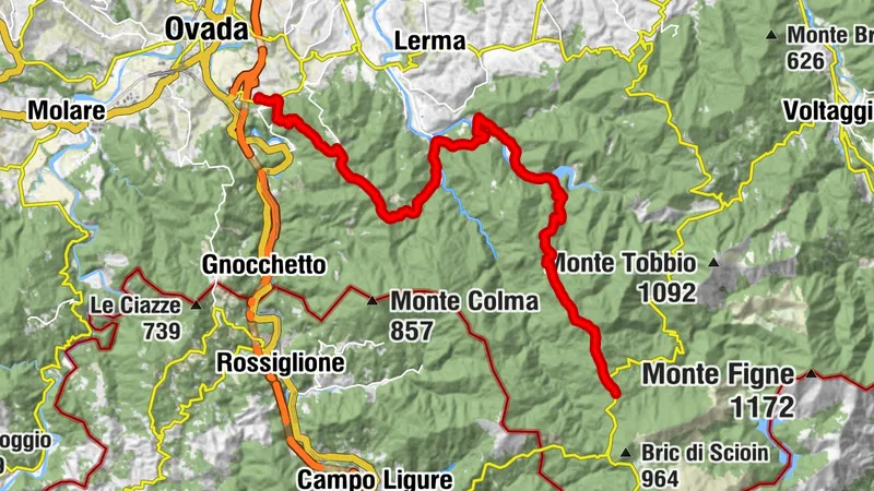 Historic Mountain Routes | South Piedmont Trail: Stage 12 Capanne di Marcarolo - Belforte Monferrato