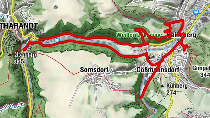 Rundwanderung zwischen Tharandt und Freital-Hainsberg