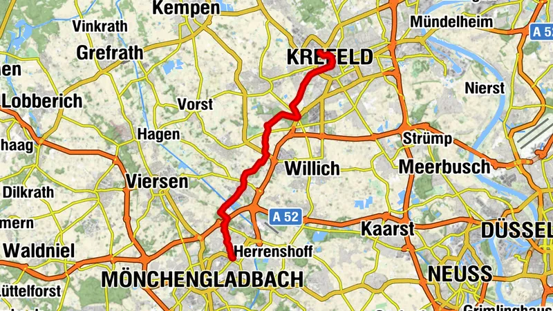 Zwei Seiten der Niers von Mönchengladbach nach Krefeld #LL2ROM N021