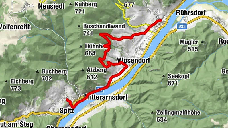 Welterbesteig Wachau 03 - Umleitung: Weißenkirchen-Spitz