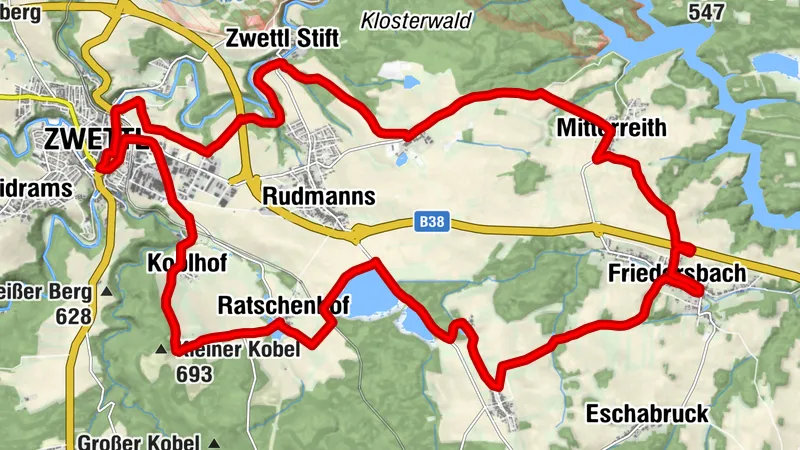 Die Teiche und der See