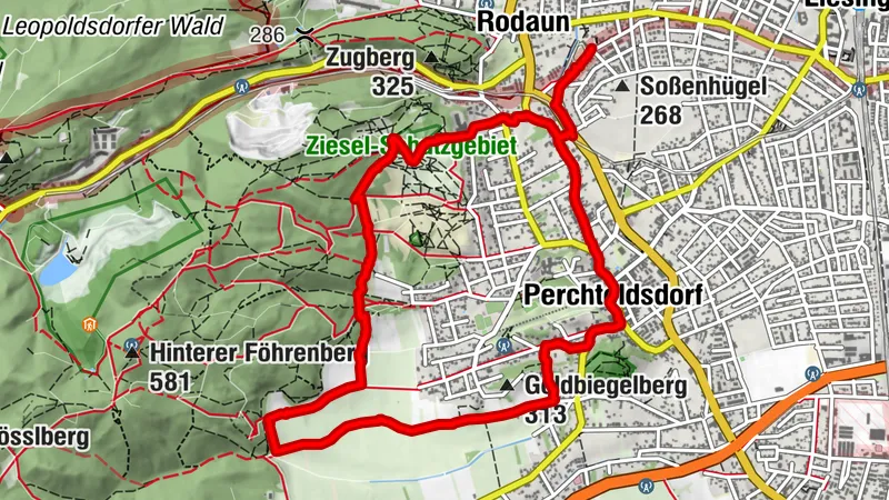 Vineyard Trail in Perchtoldsdorf - Real GPS of Hieu Duc Tram alias Tudoi61, Lower Austria/Austria