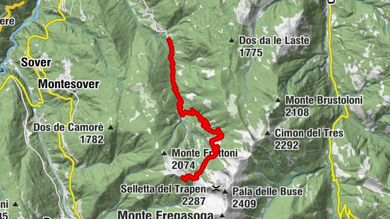 Malga Sass and Monte Cogne