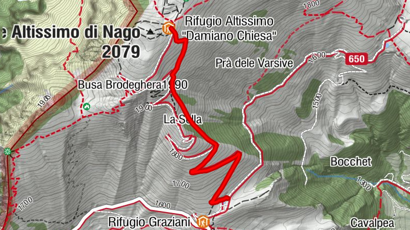 Monte Baldo Süd 400 Hm