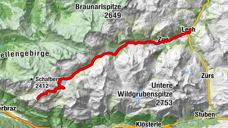 Bike & Hike: Lech - Freiburger Hütte - Roggelskopf (2.284m)