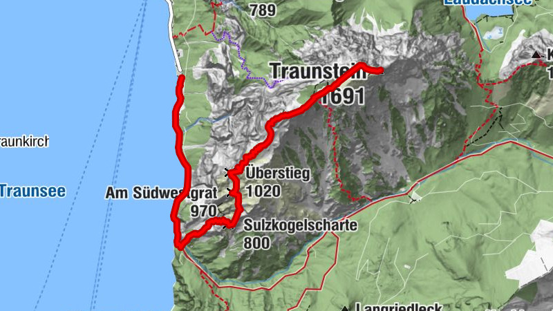 Naturfreundesteig auf den Traunstein