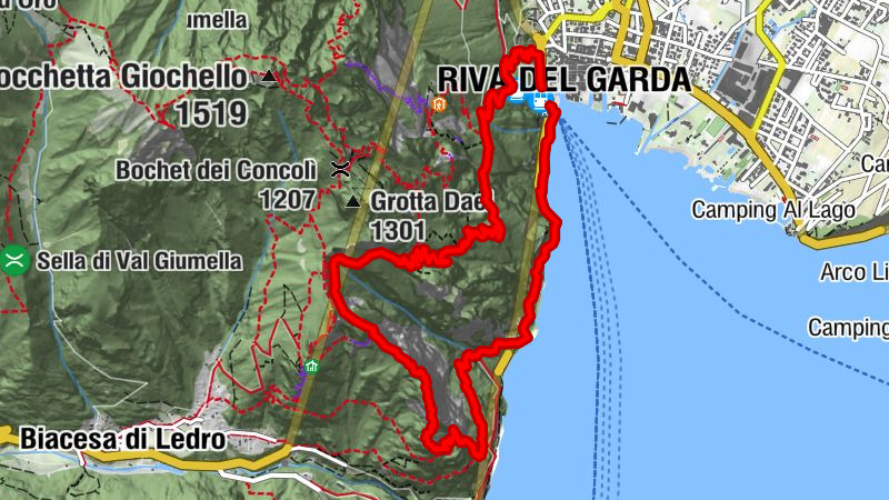 Via Ferrata Fausto Susatti - Cima Capi (from Riva del Garda)