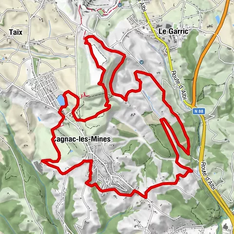 Route no. 11 (red) MTB - Chasing the black diamond