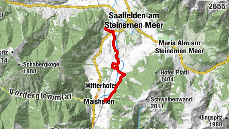Maishofen - Saalfelden (Sommerrodelbahn)