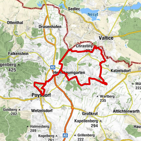 Durch die weingärten von poysdorf und schrattenberg