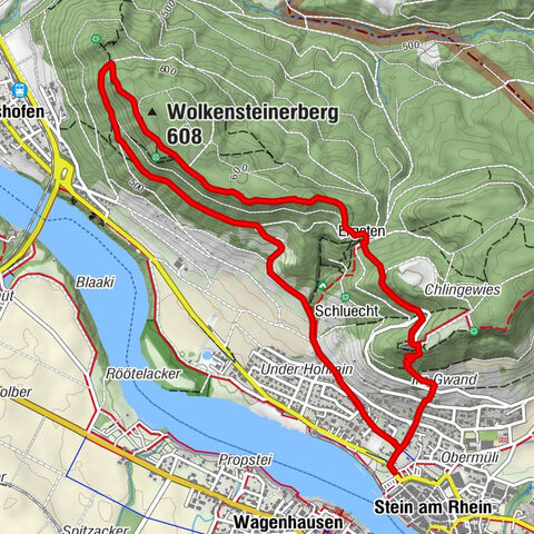 Stein am Rhein - Wolkenstein - Hohenklingen Castle