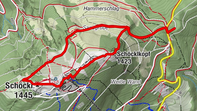 Schöcklkopf  über den Alpinsteig